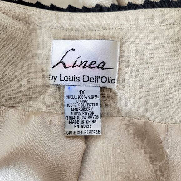 Linea by Louis Dell'Olio Embroidered Linen Jacket - Picture 3 of 7